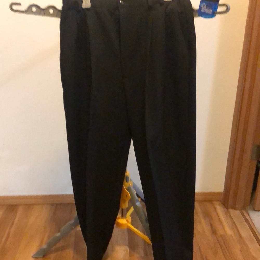 Ladies black dress pants.